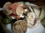 Crab platter at the Start Bay Inn