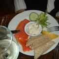 Trout with homemade horseradish