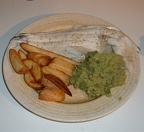 Cod  chips  amp  peas