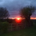 Hare Hill sunset in April
