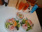 Prawn avocado salad with a chilli and lime mayonaise