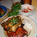 Tandoori chicken with Bombay Aloo