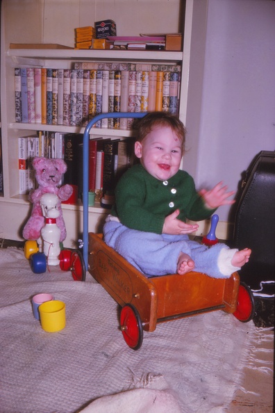31 Wendy in baby walker with Pink Ted.jpg