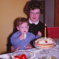 41 Mum & Wendy with first birthday cake