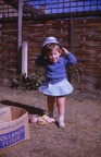 38 Wendy wearing a colander