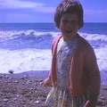 31 Wendy on beach at Charmouth