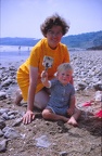 08 D and Mum on beach