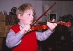 42 D plays the violin