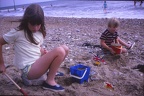 13 W & D on Charmouth beach (8.25 & 4.25 years)