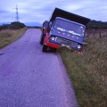30 Lorry in the ditch on the B681