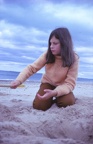 06 W on the beach at Findhorn (11 years)