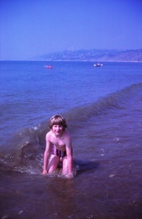 27 D in the sea at Charmouth