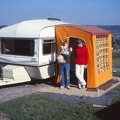 24 W, D & Rossy at Wood Farm caravan site, Charmouth