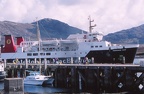 30 Ferry in its berth at Lochmaddy harbour