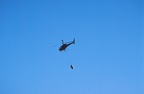 31 Helicopter takes fish food to a farm at Lochmaddy